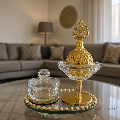 Mini Mabkhara en vrai cristal
